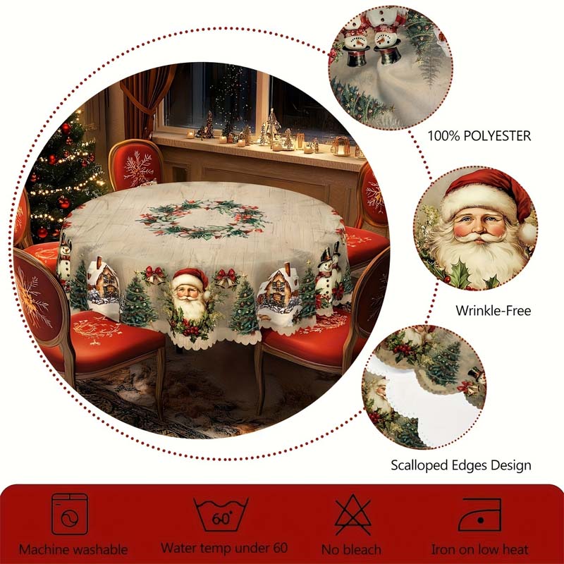 🎄🎅Mantel navideño decorativo-ES