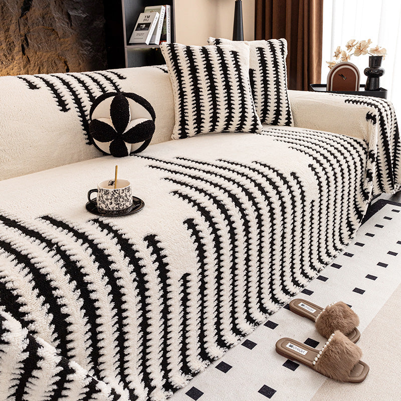 Μαλακό, αντιολισθητικό βελούδινο κάλυμμα καναπέ-GR