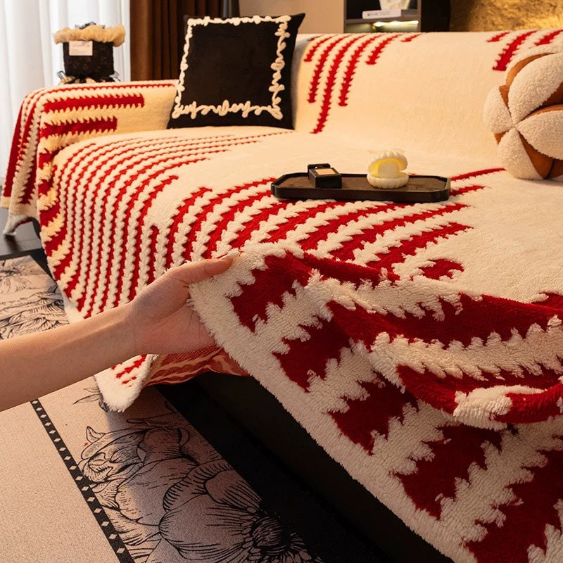 Μαλακό, αντιολισθητικό βελούδινο κάλυμμα καναπέ-GR