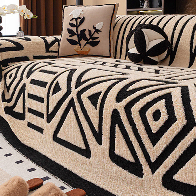 Μαλακό, αντιολισθητικό βελούδινο κάλυμμα καναπέ-GR