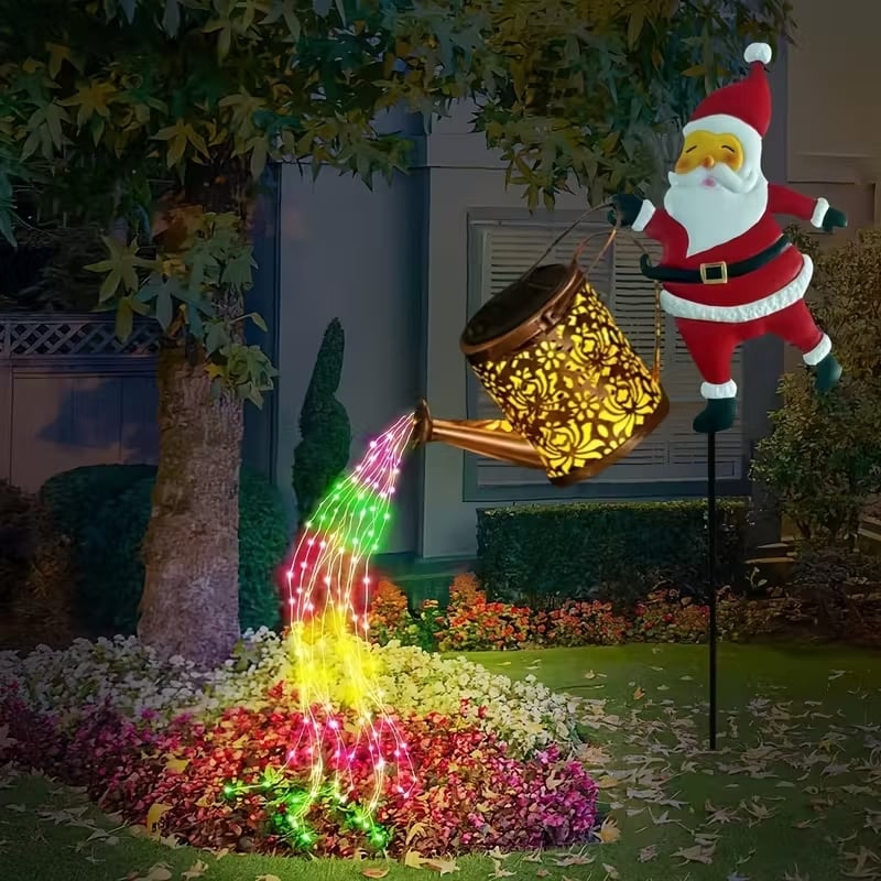 🎅 Božičkova solarna svetilka - Čarobna svetloba bo vaš vrt napolnila s prazničnim sijajem. ✨-SI