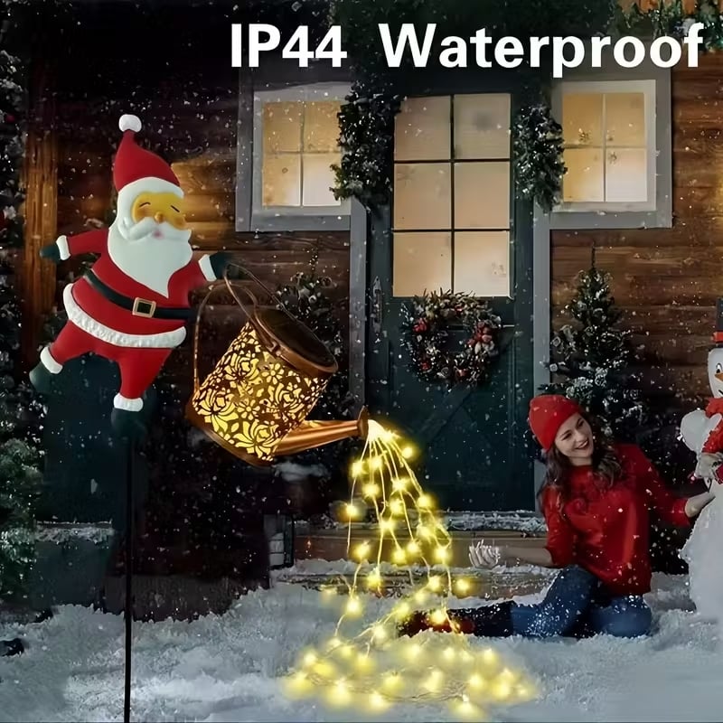 🎅 Božičkova solarna svetilka - Čarobna svetloba bo vaš vrt napolnila s prazničnim sijajem. ✨-SI