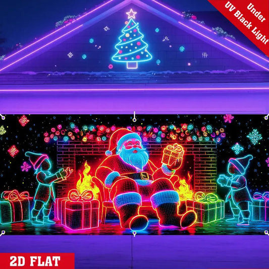 🎄Εορταστικές εκπτώσεις - 40% έκπτωση! Γιορτινό banner γκαραζόπορτας-GR