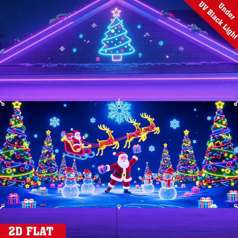 🎄¡Oferta navideña! ¡40% de descuento! Banner navideño para puerta de garaje-ES