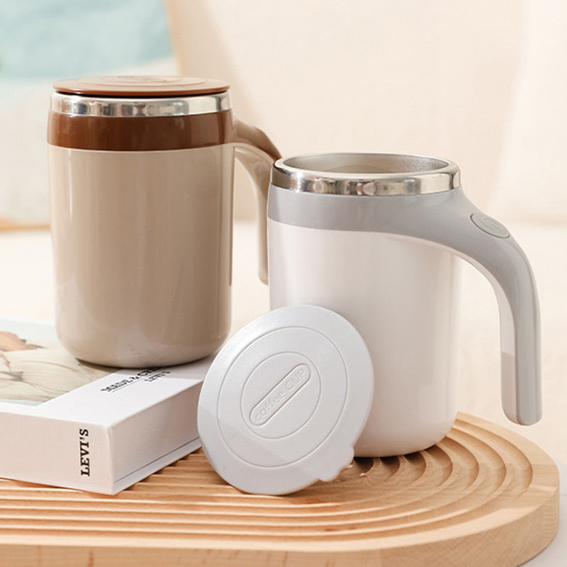 🎁50 % nuolaida ribotą laiką, automatinis kavos puodelis su magnetiniu maišikliu ir dangteliu❄️-LT