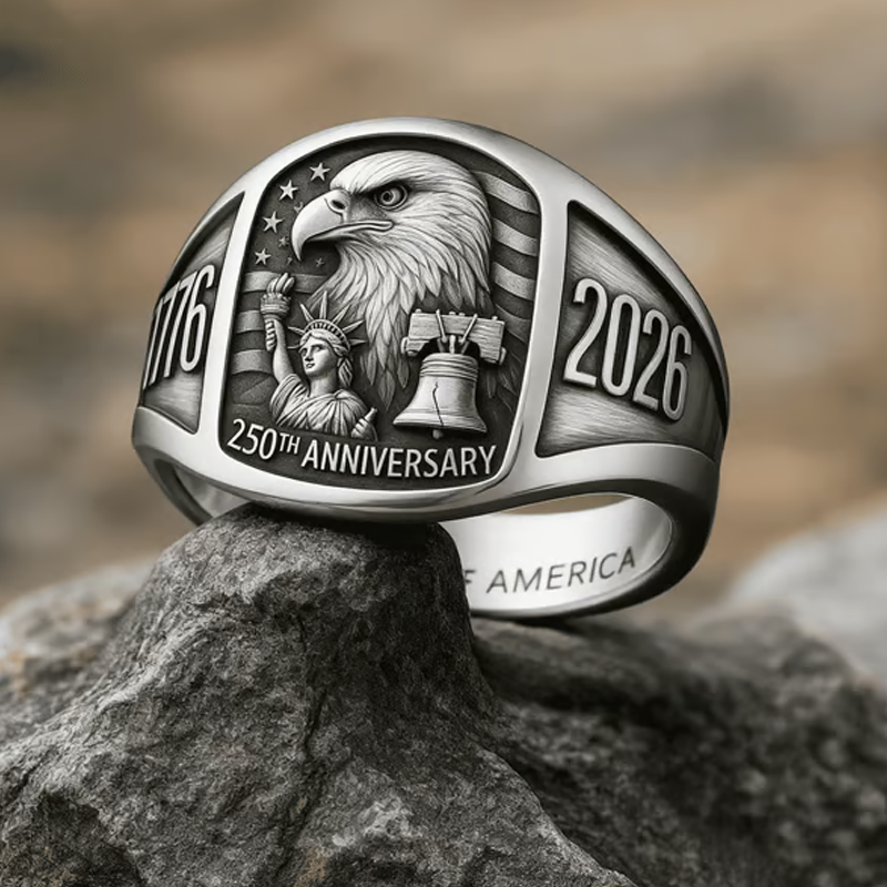 🎖️Erelio atminimo žiedas 250-osioms metinėms 1776–2026🦅-LT