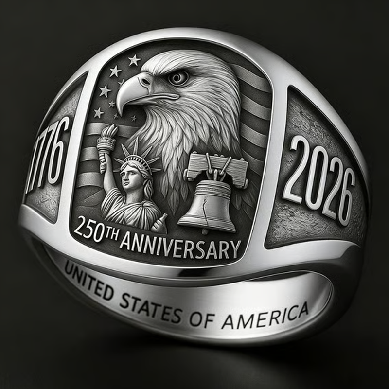 🎖️Erelio atminimo žiedas 250-osioms metinėms 1776–2026🦅-LT