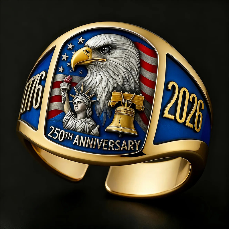 🎖️Erelio atminimo žiedas 250-osioms metinėms 1776–2026🦅-LT