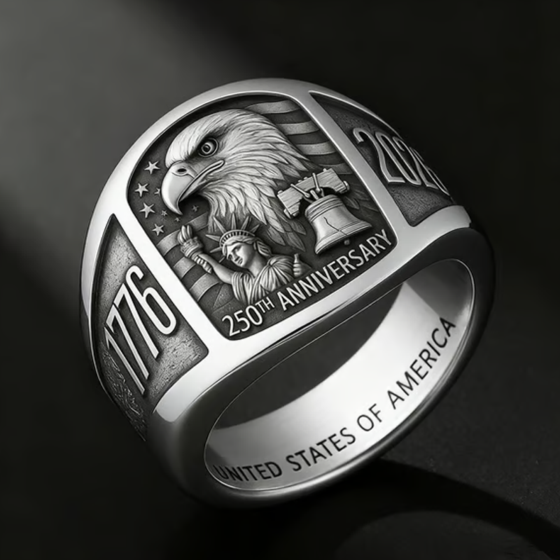 🎖️Erelio atminimo žiedas 250-osioms metinėms 1776–2026🦅-LT