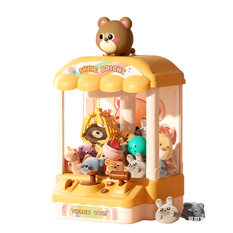 🎮 Vaikiškas mielas gyvūnų pagaliukų aparatas su lėlėmis ir kapsulėmis | Pramoga visai šeimai! 🐻✨-LT