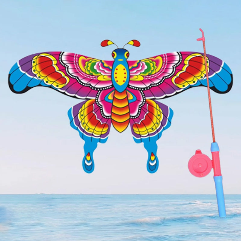 🎣🪁Inovatyvūs meškerių aitvarai✨✨Lengvai valdomi, nesibaigiančios pramogos lauke vaikams!-LT