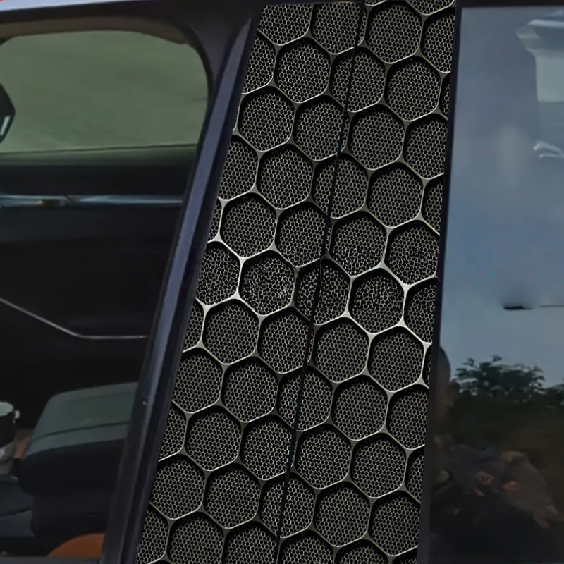 Un juego de pegatinas decorativas para los pilares B de tu coche-ES