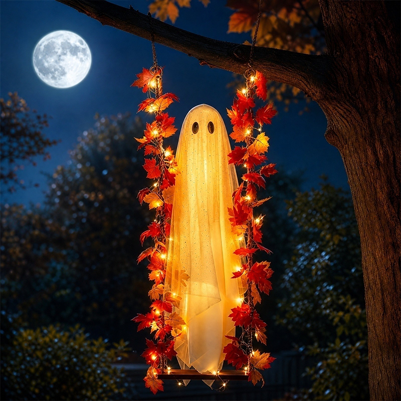 🎃👻 Halloweeni kummituse LED-kaunistus 🍁-EE