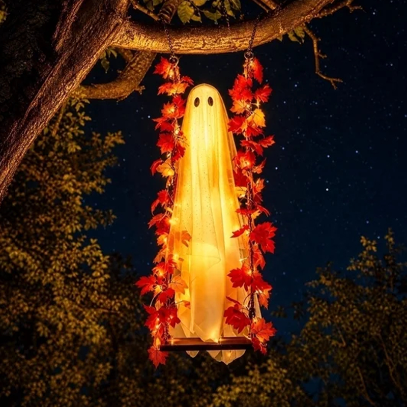 🎃👻 Halloweeni kummituse LED-kaunistus 🍁-EE