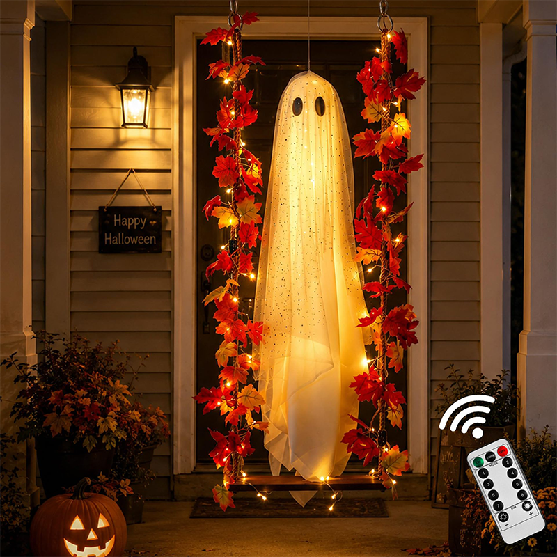 🎃👻 Halloweeni kummituse LED-kaunistus 🍁-EE